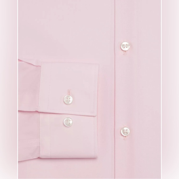 HUGO BOSS Solid Slim Fit Pink Dress Shirt - Picture 2 of 8